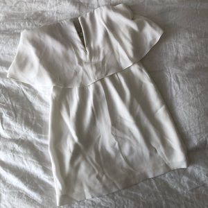 BCBGMAXAZRIA White Strapless Dress